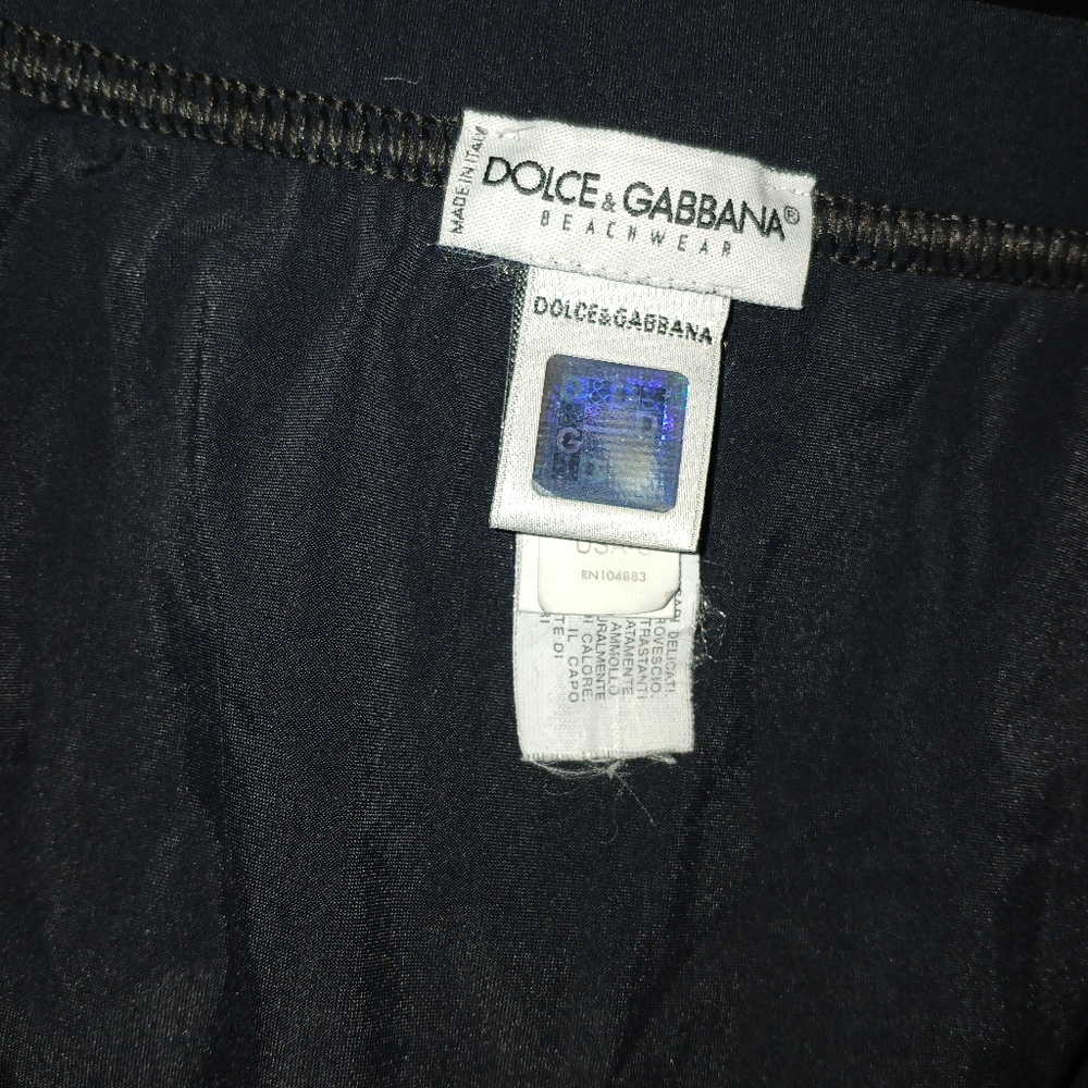 Black and White Swim Briefs with DG Logo - Picture 9 of 10